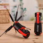 Compact 8-in-1 Screwdriver Tool Red Black ABS